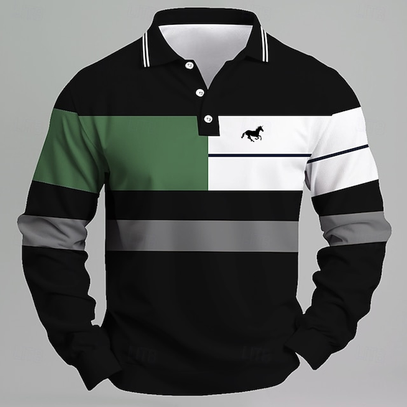 Golf Equipment Logo - Polo da uomo con logo unicorno